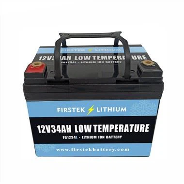 Alacsony hőmérsékletű 12V 34AH LiFePO4 akkumulátor
