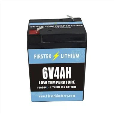 Alacsony hőmérsékletű 6V 4AH LiFePO4 akkumulátor
